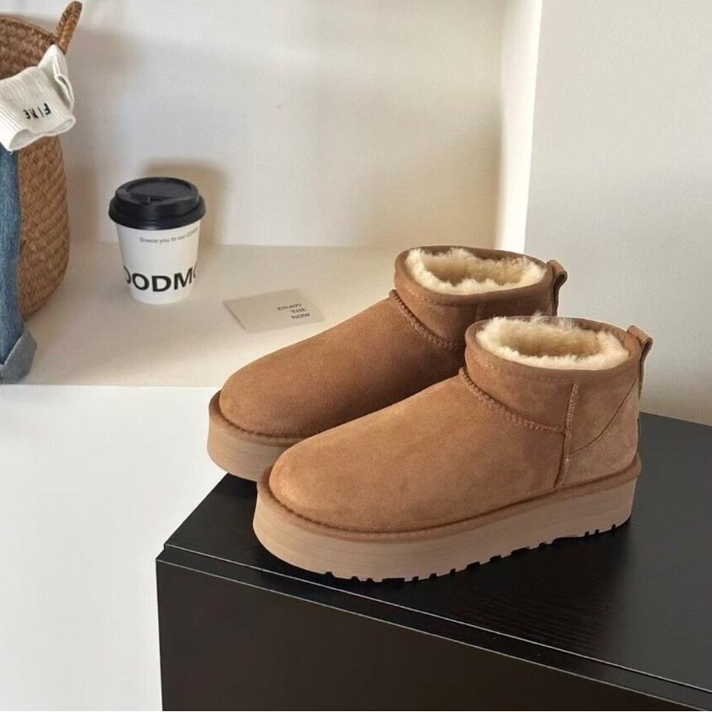 UGG Tan Ankle Boots